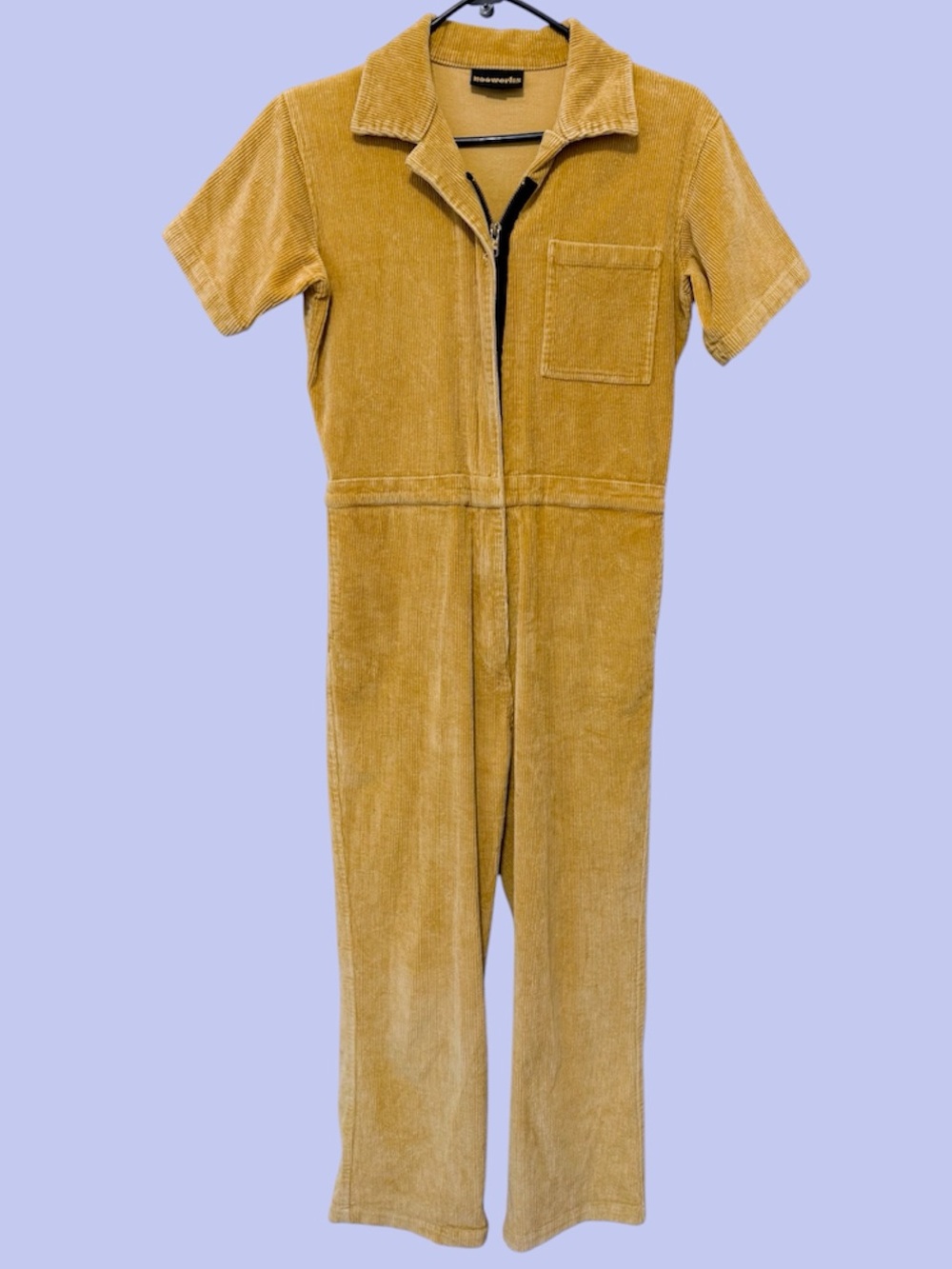 Nooworks mustard yellow corduroy jumpsuit